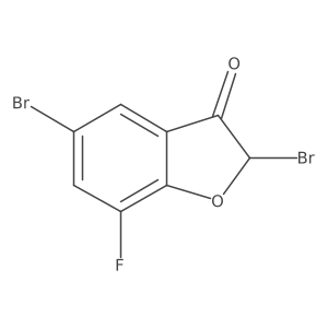 2,5-Dibromo-7-fluorobenzo[b]furan-3(2H)-one Structure