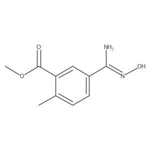 Methyl 5-(N-hydroxycarbamimidoyl)-2-methylbenzoate结构式