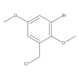 1-Bromo-3-chloromethyl-2,5-dimethoxy-benzene Structure