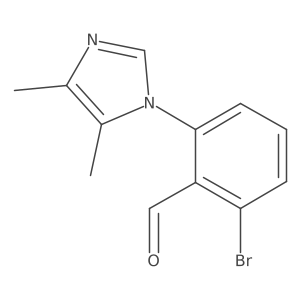 2-bromo-6-(4,5-dimethyl-1H-imidazol-1-yl)benzaldehyde结构式