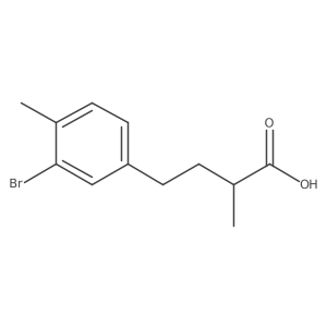 4-(3-Bromo-4-methylphenyl)-2-methylbutanoic acid结构式