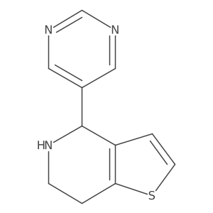 5-{4H,5H,6H,7H-thieno[3,2-c]pyridin-4-yl}pyrimidine结构式