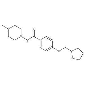N-(4-methylpiperazin-1-yl)-6-((tetrahydrofuran-2-yl)methoxy)nicotinamide结构式