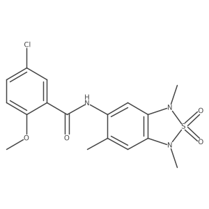 5-chloro-2-methoxy-N-(1,3,6-trimethyl-2,2-dioxido-1,3-dihydrobenzo[c][1,2,5]thiadiazol-5-yl)benzamide Structure
