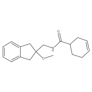 N-((2-methoxy-2,3-dihydro-1H-inden-2-yl)methyl)cyclohex-3-enecarboxamide结构式