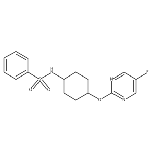 N-((1r,4r)-4-((5-fluoropyrimidin-2-yl)oxy)cyclohexyl)benzenesulfonamide结构式