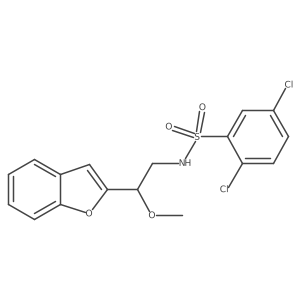 N-(2-(benzofuran-2-yl)-2-methoxyethyl)-2,5-dichlorobenzenesulfonamide Structure