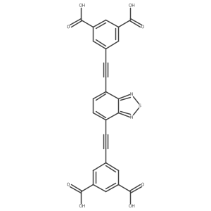 5,5'-(Benzo[c][1,2,5]thiadiazole-4,7-diylbis(ethyne-2,1-diyl))diisophthalic acid Structure