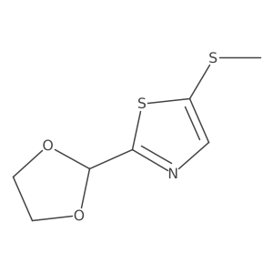 2-(1,3-Dioxolan-2-yl)-5-(methylsulfanyl)-1,3-thiazole结构式
