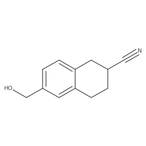 6-(Hydroxymethyl)-1,2,3,4-tetrahydronaphthalene-2-carbonitrile Structure