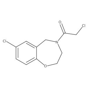 2-chloro-1-(7-chloro-2,3-dihydrobenzo[f][1,4]oxazepin-4(5H)-yl)ethan-1-one Structure
