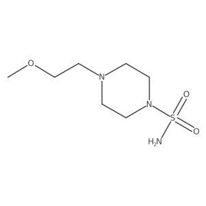 4-(2-Methoxyethyl)-1-piperazinesulfonamide Structure