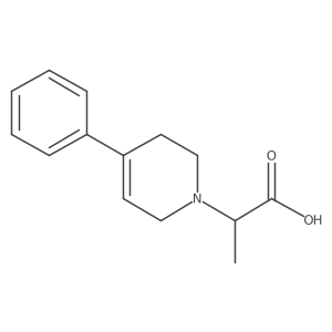 2-(4-phenyl-3,6-dihydropyridin-1(2H)-yl)propanoic acid结构式