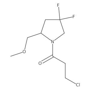 3-Chloro-1-(4,4-difluoro-2-(methoxymethyl)pyrrolidin-1-yl)propan-1-one结构式