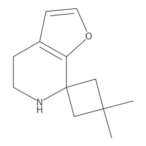 3,3-dimethyl-5',6'-dihydro-4'H-spiro[cyclobutane-1,7'-furo[2,3-c]pyridine] Structure