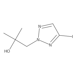 1-(4-Iodo-2H-1,2,3-triazol-2-YL)-2-methylpropan-2-OL结构式