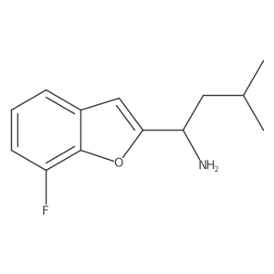 (1S)-1-(7-fluoro-1-benzofuran-2-yl)-3-methylbutan-1-amine Structure
