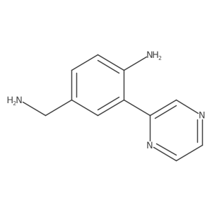 4-(Aminomethyl)-2-(pyrazin-2-yl)aniline结构式