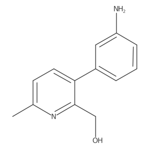 [3-(3-Aminophenyl)-6-methylpyridin-2-yl]methanol结构式
