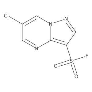6-Chloropyrazolo[1,5-a]pyrimidine-3-sulfonyl fluoride Structure