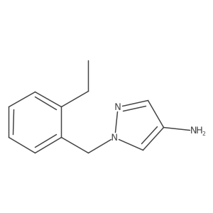 1-[(2-ethylphenyl)methyl]-1H-pyrazol-4-amine Structure