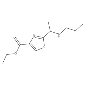 {1-[4-(1-Ethoxyethenyl)-1,3-thiazol-2-yl]ethyl}(propyl)amine结构式