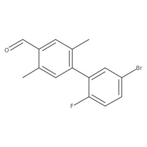 4-(5-Bromo-2-fluorophenyl)-2,5-dimethylbenzaldehyde结构式