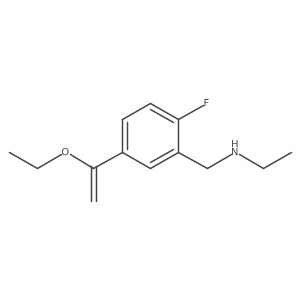{[5-(1-Ethoxyethenyl)-2-fluorophenyl]methyl}(ethyl)amine结构式