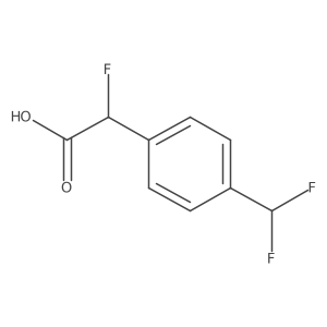 2-[4-(Difluoromethyl)phenyl]-2-fluoroacetic acid Structure