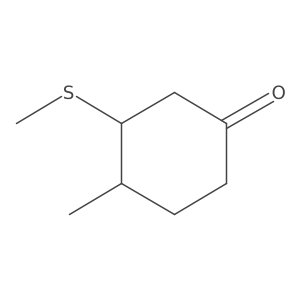 4-Methyl-3-(methylsulfanyl)cyclohexan-1-one Structure