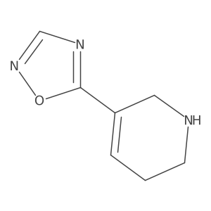 5-(1,2,5,6-Tetrahydropyridin-3-yl)-1,2,4-oxadiazole结构式