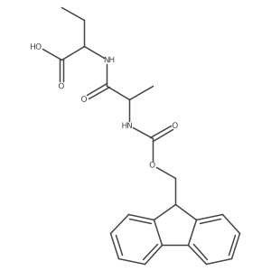 (2S)-2-[(2R)-2-({[(9H-fluoren-9-yl)methoxy]carbonyl}amino)propanamido]butanoic acid结构式