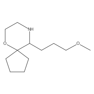 10-(3-Methoxypropyl)-6-oxa-9-azaspiro[4.5]decane结构式
