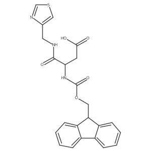 3-({[(9H-fluoren-9-yl)methoxy]carbonyl}amino)-3-{[(1,3-thiazol-4-yl)methyl]carbamoyl}propanoic acid Structure