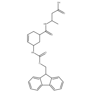 3-{[5-({[(9H-fluoren-9-yl)methoxy]carbonyl}amino)cyclohex-3-en-1-yl]formamido}butanoic acid结构式