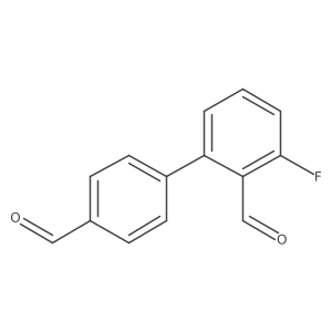 2-Fluoro-6-(4-formylphenyl)benzaldehyde结构式