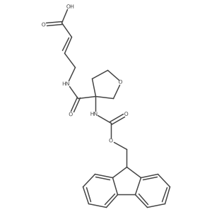 4-{[3-({[(9H-fluoren-9-yl)methoxy]carbonyl}amino)oxolan-3-yl]formamido}but-2-enoic acid结构式