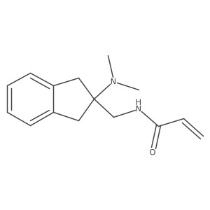 N-[[2-(Dimethylamino)-1,3-dihydroinden-2-yl]methyl]prop-2-enamide结构式