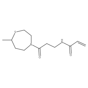 N-[3-(7-Methyl-1,4-thiazepan-4-yl)-3-oxopropyl]prop-2-enamide Structure