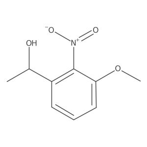 (1R)-1-(3-methoxy-2-nitrophenyl)ethan-1-ol结构式