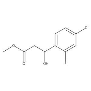 methyl (3R)-3-(4-chloro-2-methylphenyl)-3-hydroxypropanoate Structure