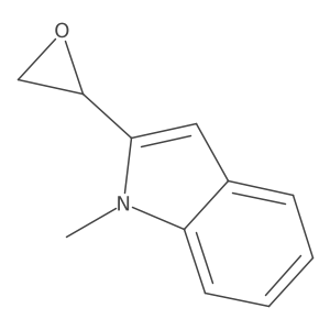 1-methyl-2-[(2R)-oxiran-2-yl]-1H-indole结构式
