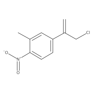 4-(3-Chloroprop-1-en-2-yl)-2-methyl-1-nitrobenzene Structure