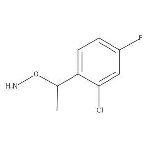 O-[1-(2-chloro-4-fluorophenyl)ethyl]hydroxylamine Structure