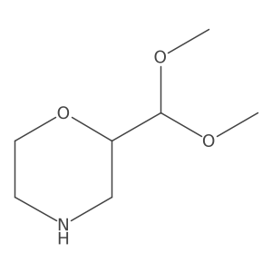 2-(Dimethoxymethyl)morpholine结构式