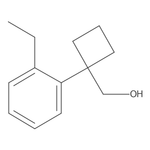 [1-(2-Ethylphenyl)cyclobutyl]methanol结构式