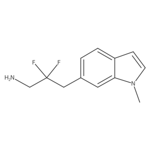 2,2-difluoro-3-(1-methyl-1H-indol-6-yl)propan-1-amine结构式
