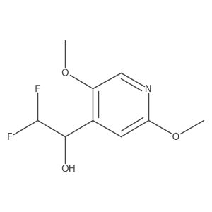 1-(2,5-Dimethoxypyridin-4-yl)-2,2-difluoroethan-1-ol结构式