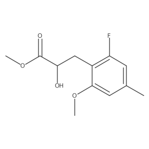 Methyl 3-(2-fluoro-6-methoxy-4-methylphenyl)-2-hydroxypropanoate结构式