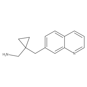 {1-[(Quinolin-7-yl)methyl]cyclopropyl}methanamine Structure
